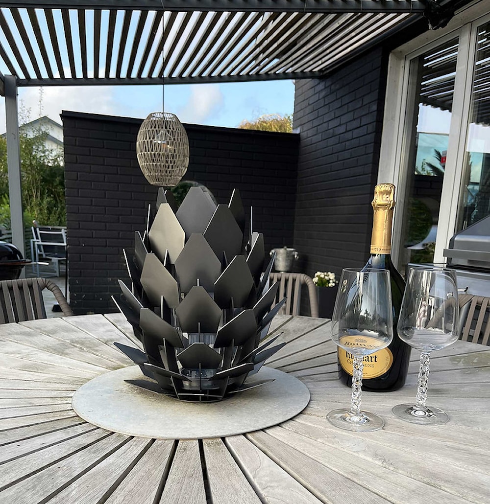 Tommre Kotte Lykta GunMetal Hem och inredning miljöbild